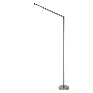 BERGAMO Satynowy chrom LED ściemnialna 6W 3000K Lampa podłogowa stojąca Lucide 12719/06/12