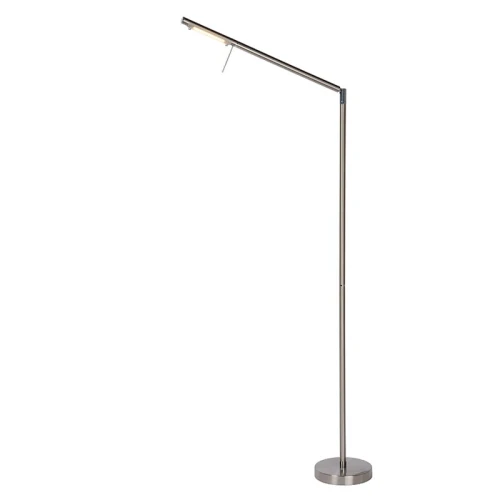 Lampa podłogowa stojąca BERGAMO Satynowy chrom LED ściemnialna 6W 3000K Lucide 127190612  5411212126764 lampynox noxbox www.lampynox.pl 1.jpg
