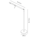 Lampa podłogowa stojąca BERGAMO Satynowy chrom LED ściemnialna 6W 3000K Lucide 127190612  5411212126764 lampynox noxbox www.lampynox.pl 6.jpg