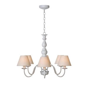 CAMPAGNE Biała 6xE14 Lampa wisząca żyrandol Lucide 31333/06/21