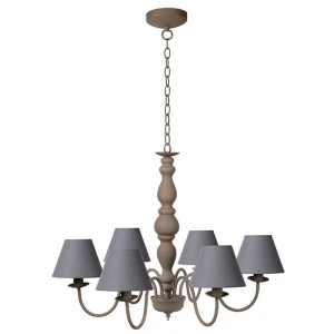 CAMPAGNE Szara 6xE14 Lampa wisząca żyrandol Lucide 31333/06/41
