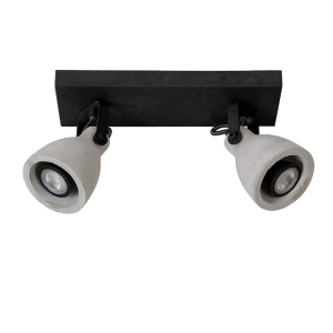 CONCRI LED Czarna Ściemnialna 2x5W GU10 Spot Lucide 05910/10/30