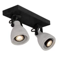 Spot CONCRI LED Czarna Ściemnialna 2x5W GU10 Lucide 059101030  5411212050878 lampynox noxbox www.lampynox.pl 3.jpg