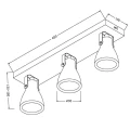 Spot CONCRI LED Czarna Ściemnialna 3x5W GU10 Lucide 059101530  5411212050885 lampynox noxbox www.lampynox.pl 6.jpg