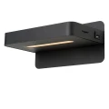 Kinkiet ścienny ATKIN LED Czarny z ładowarką USB 5W 2700K Lucide 772800530  5411212770820  lampynox noxbox www.lampynox.pl 1.jpg