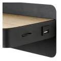 Kinkiet ścienny ATKIN LED Czarny z ładowarką USB 5W 2700K Lucide 772800530  5411212770820  lampynox noxbox www.lampynox.pl 4.jpg