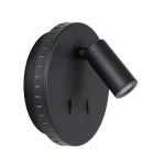 BENTJER Czarny LED 6W 3000K Kinkiet ścienny Lucide 79201/09/30
