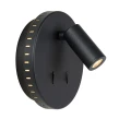 Kinkiet ścienny BENTJER Czarny LED 6W 3000K Lucide 792010930  5411212791641 lampynox noxbox www.lampynox.pl 2.jpg