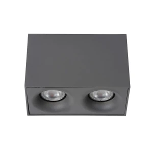 BENTOO-LED Szary DIMM ściemnialny 2x5W 3000K Downlight Lucide 09913/10/36