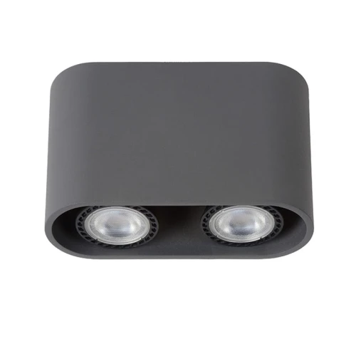 Downlight BENTOO-LED Szary DIMM ściemnialny 2x5W 3000K Lucide 099141036  5411212091789 lampynox noxbox www.lampynox.pl 1.jpg