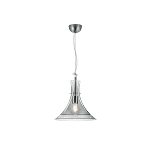 Almada Przydymione szkło E27 śr. 32cm Lampa wisząca Trio