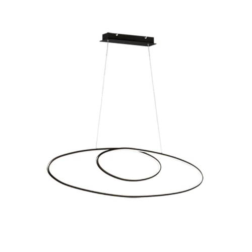Lampa wisząca Avus Czarny mat LED 35W Ściemnialna Trio lampynox noxbox www.lampynox.pl 1.jpg