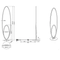 Lampa podłogowa stojąca Avus Nikiel mat LED 35W Ściemnialna Trio lampynox noxbox www.lampynox.pl 3.jpg