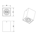 Downlight Biscuit Czarny mat GU10 Trio lampynox noxbox www.lampynox.pl 3.jpg