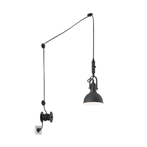 Lampa wisząca Carlotta Czarny mat E14 Trio lampynox noxbox www.lampynox.pl 1.jpg