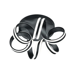 Carrera LED Czarny mat Lampa sufitowa Trio