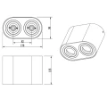 Downlight Trio Cookie Czarny mat 2xGU10 lampynox noxbox www.lampynox.pl 3.jpg