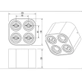 Downlight Trio Cookie Czarny mat 4xGU10 lampynox noxbox www.lampynox.pl 3.jpg