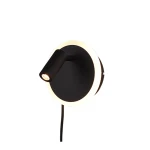 JORDAN LED Czarny mat 5W i 2W Kinkiet ruchomy Trio