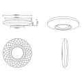 Plafon Lampa sufitowa RL MAGNOLIA LED z pilotem Ściemnialna Barwa światła zmienna noxbox lampynox www.lampynox.pl 6.jpg