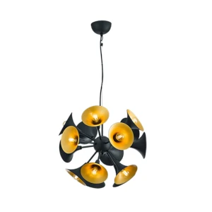 ORCHESTRA Czarna mat Lampa wisząca Trio