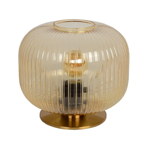 Lampka stołowa VIRGIL Bursztynowa śr.25,5cm. E27 Lucide 745110162  5411212740915  lampynox noxbox www.lampynox.pl 1.jpg