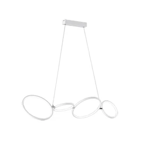 RONDO Biały mat LED 37W Lampa wisząca Trio