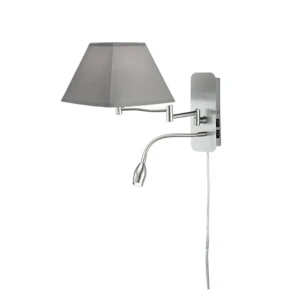 HOTEL LED Popielaty E14 Kinkiet snake Trio