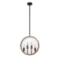 Lampa wisząca IL MIO Arete czarna metal 4xE14 Polux 312907  5901508312907 lampynox noxbox www.lampynox.pl 1.jpg