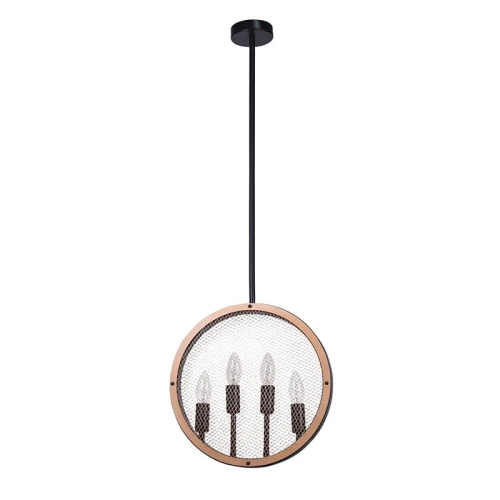 Lampa wisząca IL MIO Arete czarna metal 4xE14 Polux 312907  5901508312907 lampynox noxbox www.lampynox.pl 1.jpg