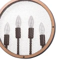 Lampa wisząca IL MIO Arete czarna metal 4xE14 Polux 312907  5901508312907 lampynox noxbox www.lampynox.pl 2.jpg