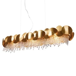 ELEGANCE 6xE14 złota IL MIO Lampa wisząca 312563 