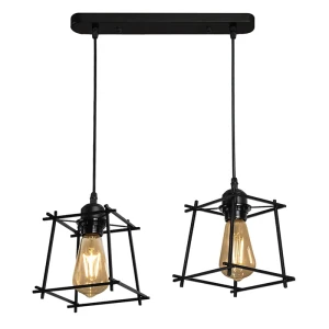 RYGA 2xE27 czarna Lampa wisząca IL MIO