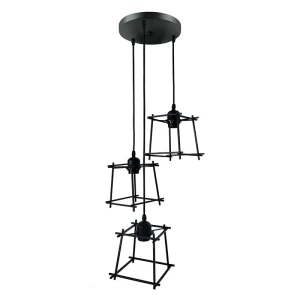 RYGA 3xE27 czarna Lampa wisząca IL MIO 312464