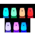 Lampka silikonowa dziecięca LED Miś biały, wbudowany akumulator Polux 312952  5901508312952 lampynox noxbox www.lampynox.pl 2.jpg