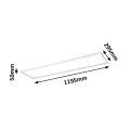 Panel LED 119,5x29,5cm Damek 40W 4000K Rabalux 2175  5998250321752 lampynox noxbox www.lampynox.pl 3.jpg