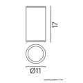 Downlight zewnętrzny Adela Srebrna 1xE27 SU-MA 7003 AL  5908310062624 lampynox noxbox www.lampynox.pl 3.jpg