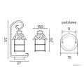 Lampa ogrodowa stojąca Cadiz wys. 53cm. SU-MA K 40111Z  5908310068633 lampynox noxbox www.lampynox.pl 5.jpg