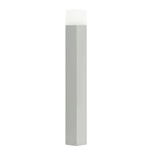 Lampa ogrodowa stojąca Cube Srebrna wys. 83cm. E27 SU-MA CB-830 AL  5908310062846 lampynox noxbox www.lampynox.pl 1.jpg