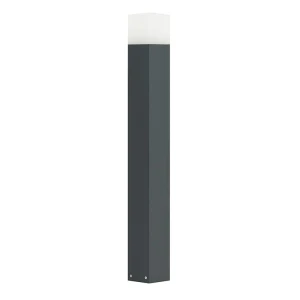 Cube Ciemny popiel wys. 83cm. E27 Lampa ogrodowa stojąca CB-830 DG
