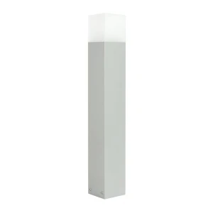 Cube Max Srebrny wys. 70cm. E27 Lampa ogrodowa stojąca CB-MAX 700 AL