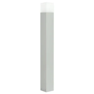 Cube Max Srebrna wys. 100cm. E27 Lampa ogrodowa stojąca CB-MAX 1000 AL