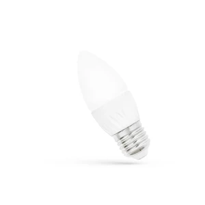 Żarówka LED świeczka  E27 230V 4W CW 6000K Spectrum WOJ13037  