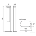 Lampa ogrodowa stojąca Evo LED 20W wys. 80cm SU-MA GL15403  5908310068534 lampynox noxbox www.lampynox.pl 5.jpg