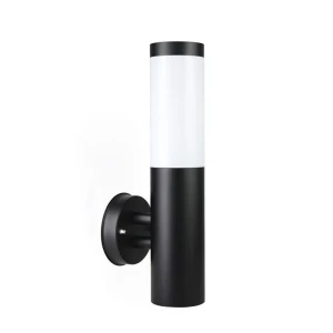Inox czarny prosty E27 Kinkiet zewnętrzny ST 025 BL