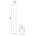 Lampa ogrodowa stojąca Inox wys. 110cm. SU-MA ST 022-1100  5908310066677 lampynox noxbox www.lampynox.pl 3.jpg