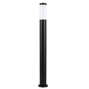 Inox czarna wys. 110cm. Lampa ogrodowa stojąca ST 022-1100 BL