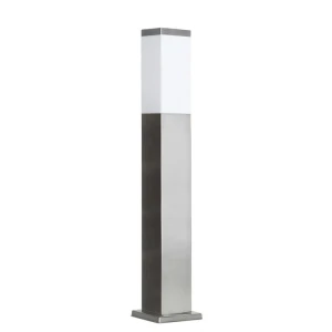 Inox Kwadratowa wys. 65cm. Lampa ogrodowa stojąca SS802-650