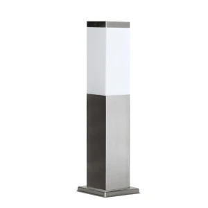 Inox Kwadratowa wys. 45cm. Lampa ogrodowa stojąca SS802-450