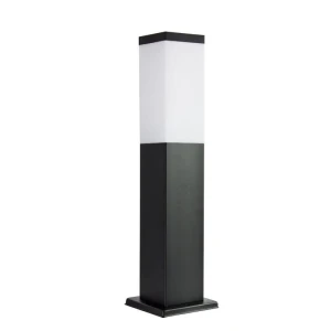 Inox Kwadratowa Czarna wys. 45cm. Lampa ogrodowa stojąca SS802-450 BL